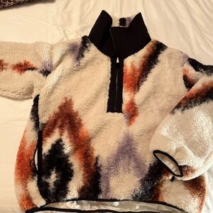 Calia Cream and Black fleece